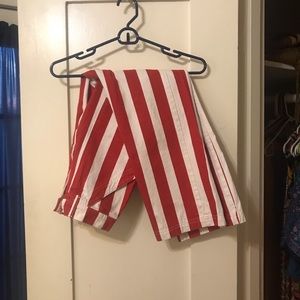 XS striped work pants